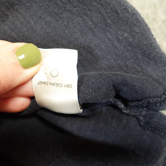 Apiece Apart Top Womens Small Boxy Navy Blue Cotton Tee Crew Neck Short Sleeve - Picture 4 of 9